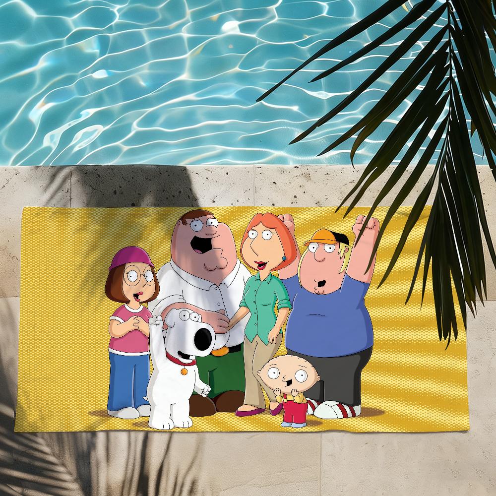 Cartoon F-Family G-Guy Towel Shower Sauna Travel Spa Quick Dry Gym Accessories Soft Large Beach Towels