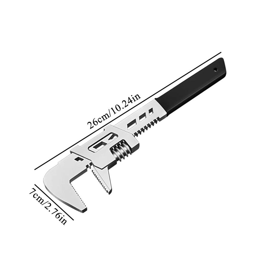 10",12",15"F-type Wrench Right Angle Wide Jaw Opening Adjustable Spanner Wrench Tools Use In Auto,Construction and Home Repairs
