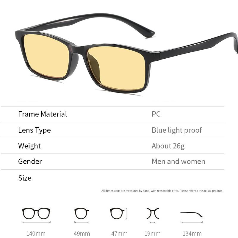 Мужские квадратные очки для ночного видения Модные Высококачественные Желтые Линзы Очки для чтения Женские Плюс Диоптрии Пресбиопия