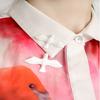 New Trendy Swallow Brooch Acrylic Vintage White Peace Dove Animal Birds Broche Pin Fashion Jewelry Girl Accessories For Women