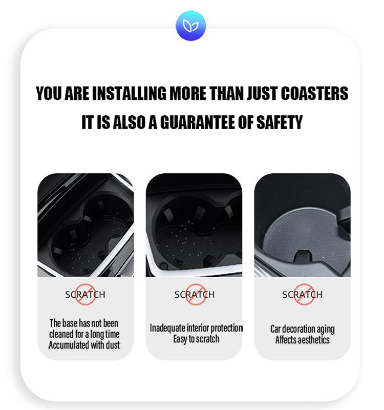 Новые Противоскользящие Вставки для Подстаканников, Автоаксессуары для Hyundai i30 Tucson Elantra Venue Palisade Terracan Accent Kona Veloster Sonata