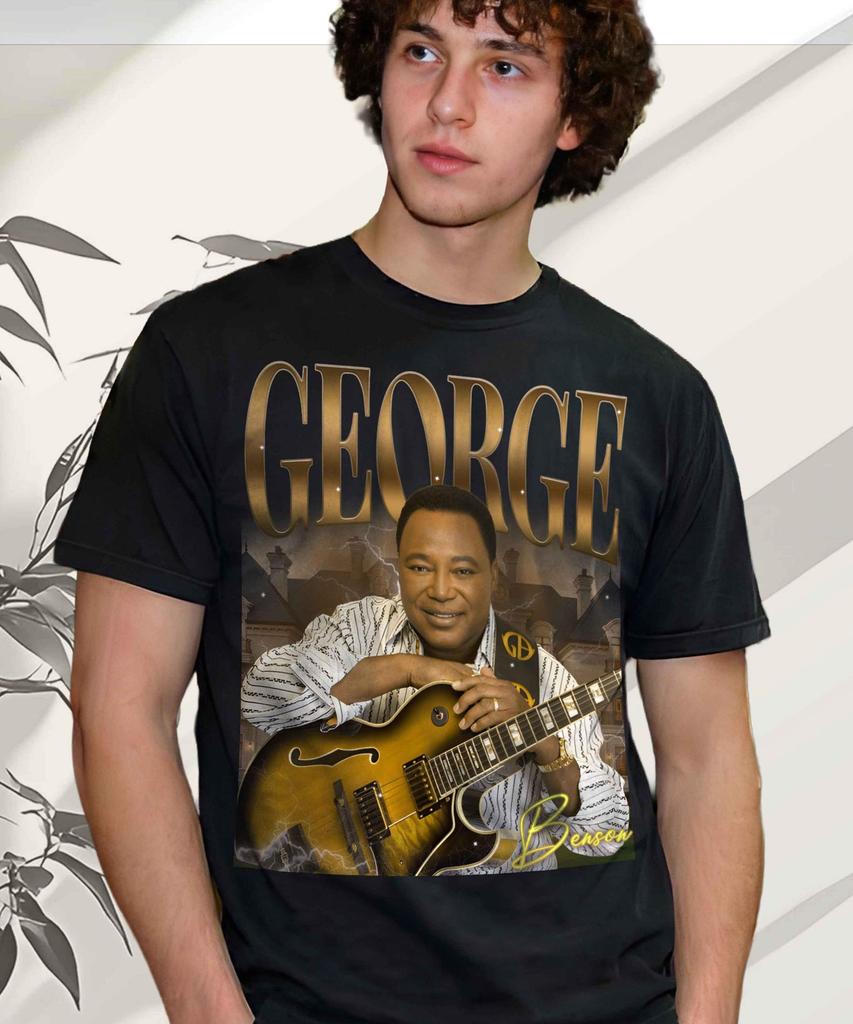 George Benson Guitarist T-Shirt and kids tshirt: Vintage Music Tribute Apparel