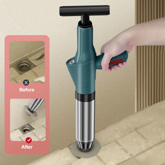 Индикатор давления воздуха вантуз из нержавеющей стали для удаления засоров в сливе