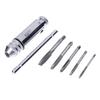 Upgraded T-Handle Ratchet Tap Holder Wrench Adjustable with M3-M8 Metric Tread Tap Manual Tapping Accessories Alloy