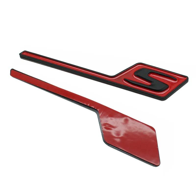 3D ABS Car Rear Trunk Badge Sticker Emblem S Logo For Mercedes Benz AMG A45 W176 GTS GT43S GT63S CLA45S C117 C63s C43S W205 E63S AC1
