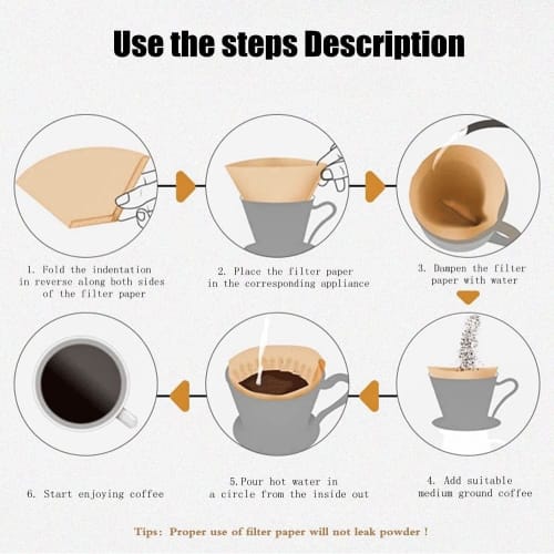 #4 Coffee Filters, Cone-Shaped, 8-12 Cups, Disposable Coffee Filter Paper for Smooth, Clean Taste, Pour-Over Coffee Makers (Natural, Unbleached, 4 U-S