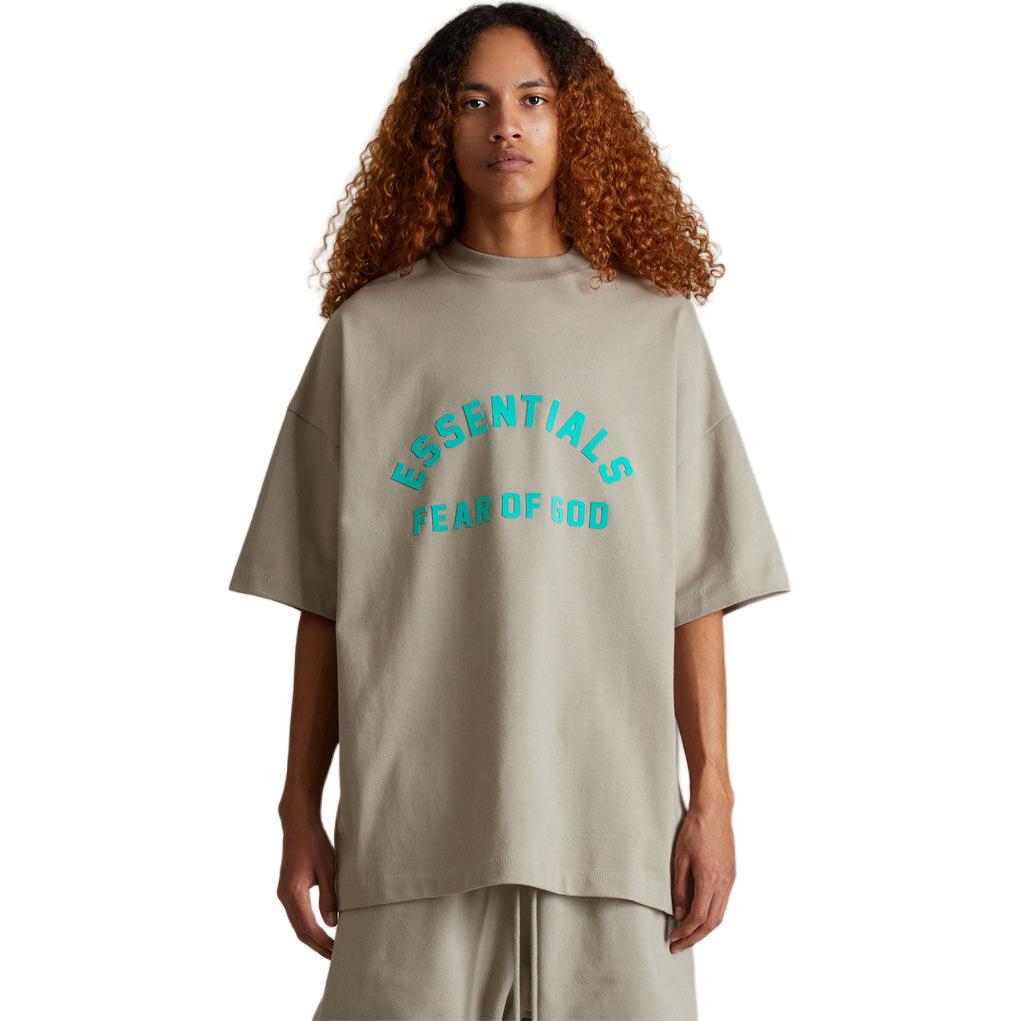 Fear of God Футболка Essentials Heavy Jersey с круглым вырезом, мужские топы, серая 125SP242005F