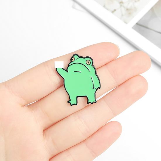 Брошь Талос, забавная брошь в стиле аниме из сплава, милая брошь в виде лягушки, мультяшного животного для детей
