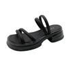 Platform Muffin Sandals Women's Summer New Korean Version Small Strap Roman Sandals Women's Skirt
