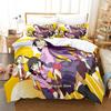 Комплект постельного белья Bakemonogatari Single Twin Full Queen King Size Bed Set Adult Kid Bedroom Duvetcover Sets Anime Bed Sheet Set