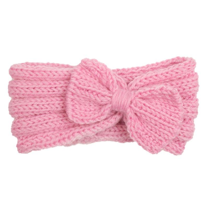 Autumn and Winter Baby Wool Headband, Baby Solid Color Comfortable Bow Hair Accessories, Children's Headband