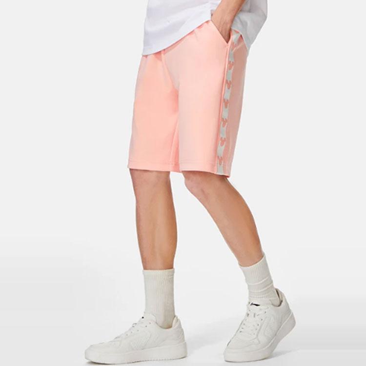 Li Ning X Disney Collaboration Sports Fashion Series Logo Print Sports Shorts Unisex Shorts Bright-Lotus-Orange AKSR531-6