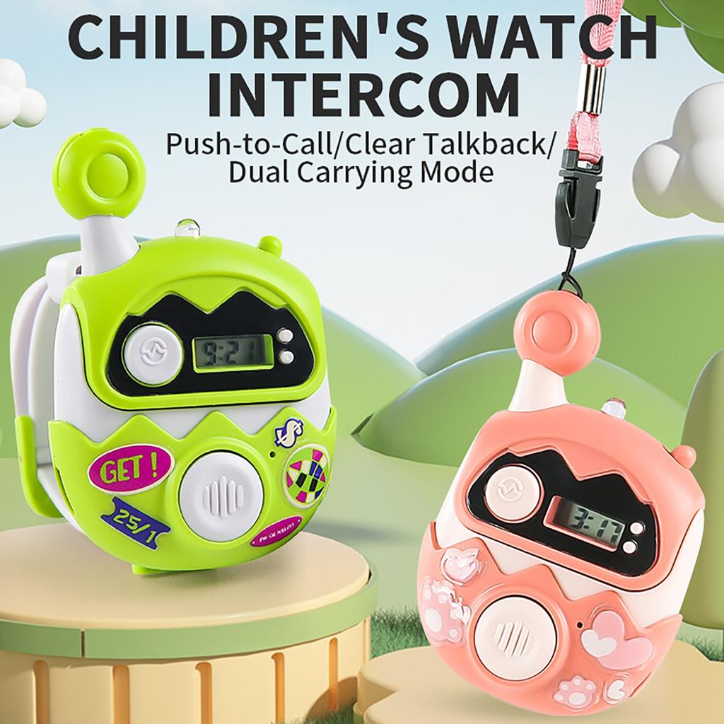 Rechargeable Children's Walkie Talkie, Handheld Walkie Talkie With Wearable Lanyard And Wrist, Gifts For Girls And Children's Birthdays/Christmas Toys