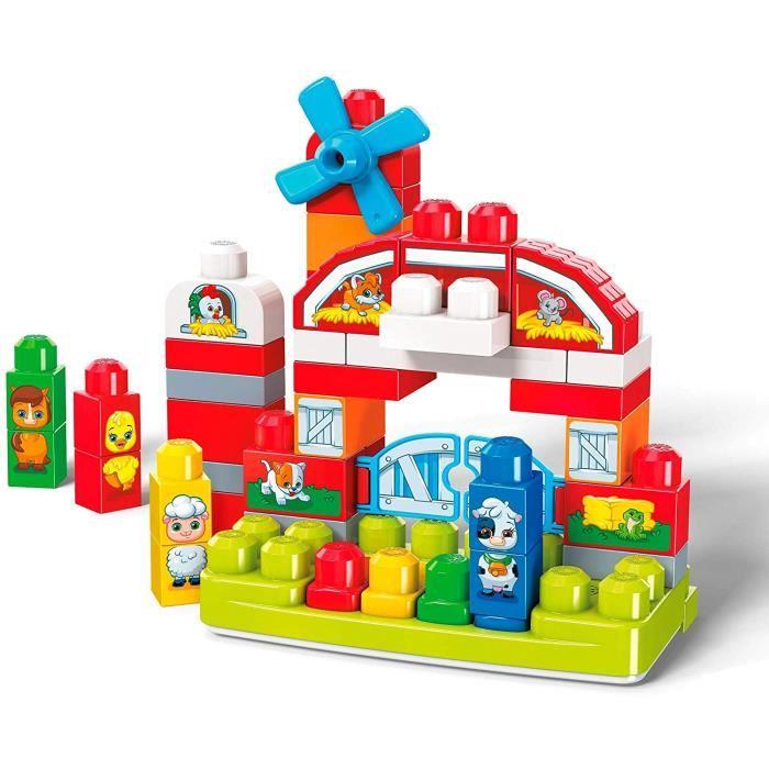 Mega bloks first builders la ferme musicale - 46 blocs - 12 mois et +