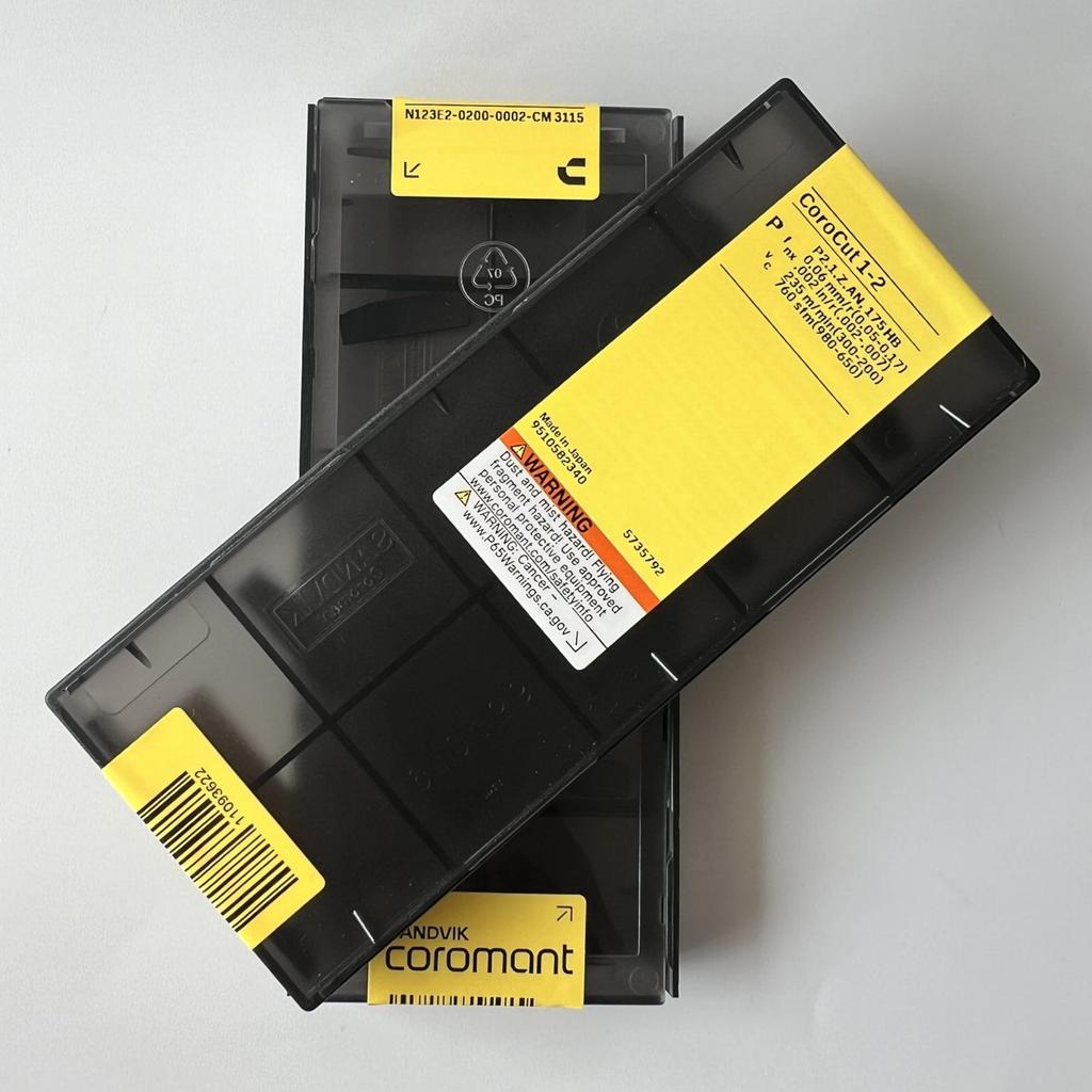 Sandvik / N123E2-0200-0002-CM 3115 / Оригинальная шведская пластина из твердого сплава 10 шт