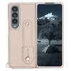 Чехол для Samsung Galaxy Z Fold4 5G с подставкой, слотами для карт, покрытый кожей чехол из ТПУ с плечевым ремнем