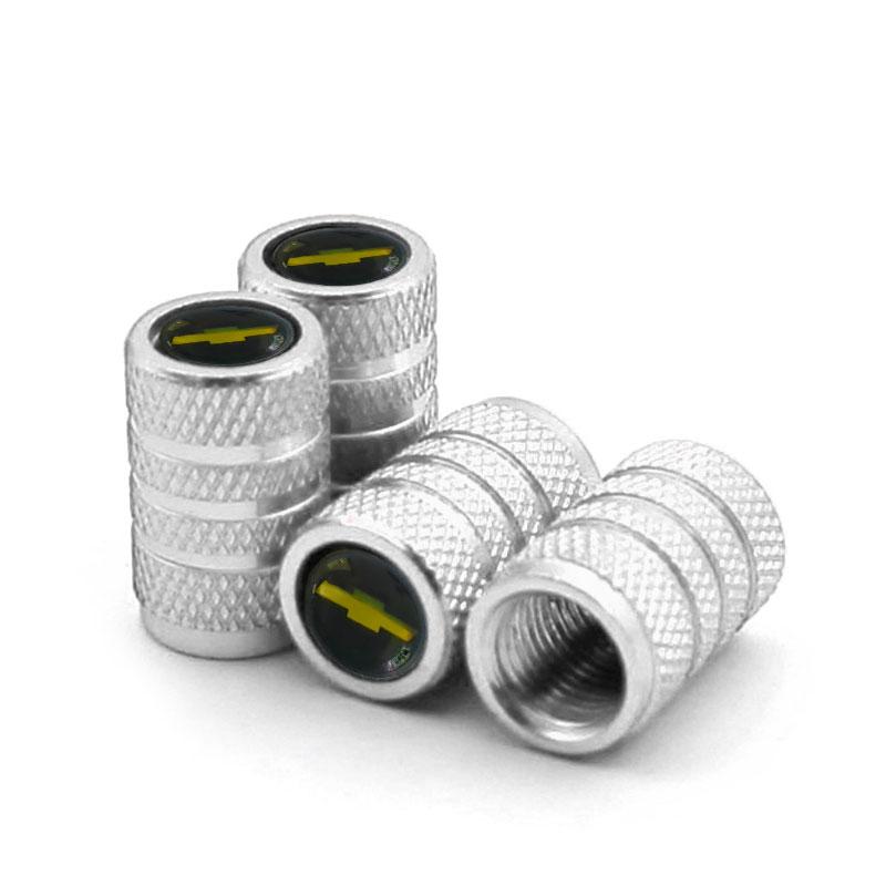 Car Valve Cap Decorative Dustproof Tire Valve Stem Caps For Chevrolet Cruze Impala Malibu Silverado Cobalt Impala Onix SS Trax