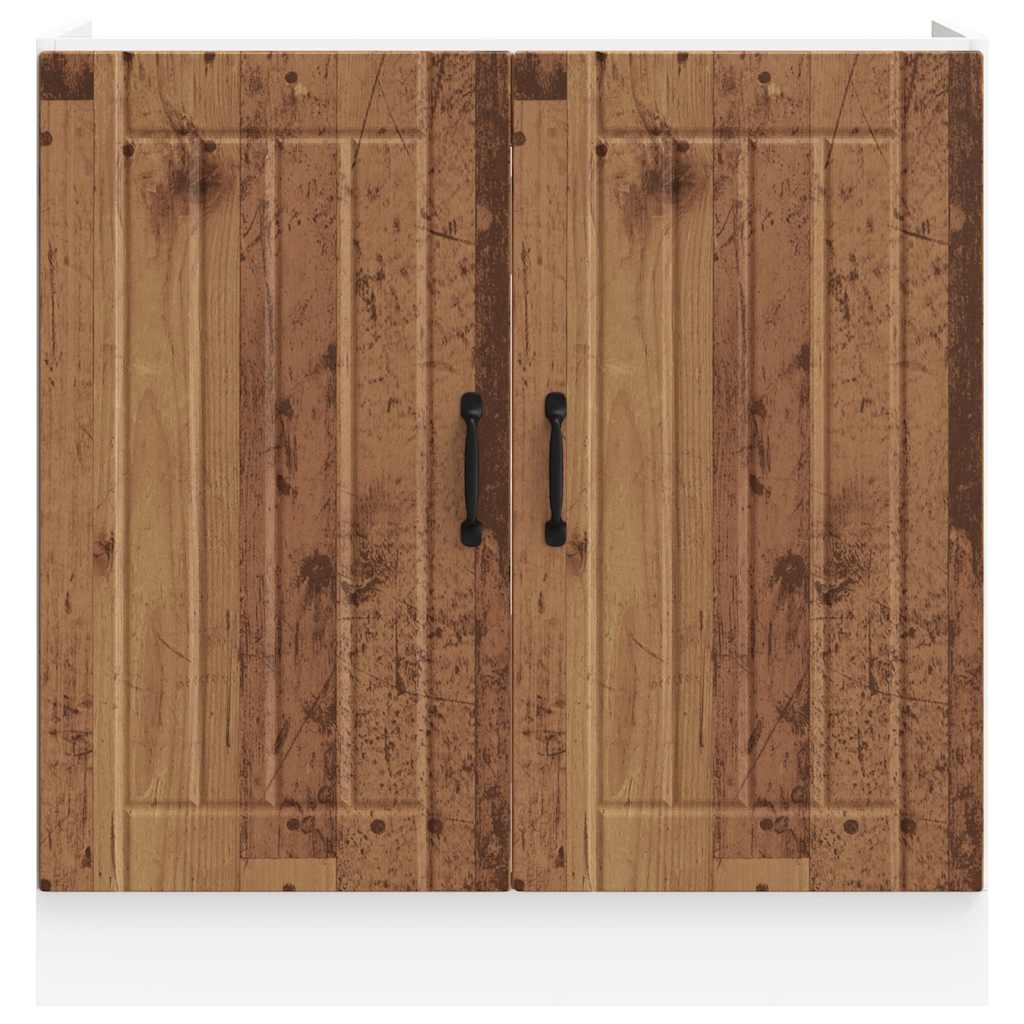 Lucca Kitchen Base Cabinet with Rustic Wood Look Particleboard