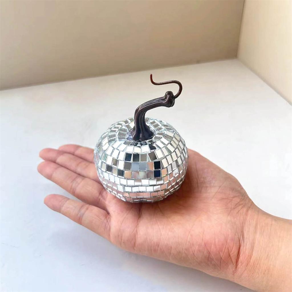 Диско-шар - Маленький диско-шар, зеркальный шар ручной работы для вечеринки в стиле диско, домашнего стола, бара, осеннего украшения