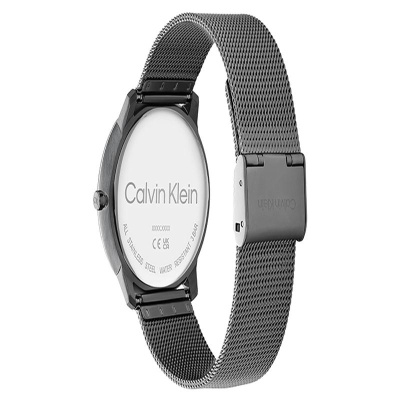 CALVIN KLEIN watch quartz movement steel strap 40 gray dial men's watch fashion big logo dial classic Milan strap watch gray spring wear 25200030