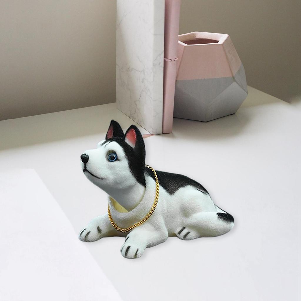 Милая собака с качающейся головой, щенок, кивающая собака для украшения приборной панели автомобиля 