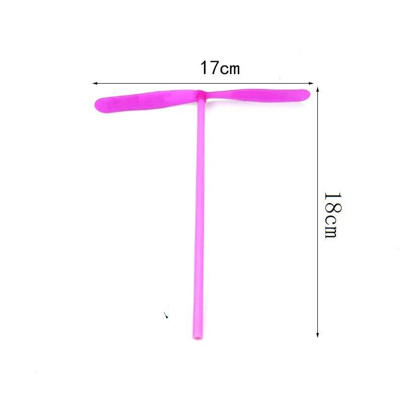10/20pcs Novelty Plastic Bamboo Dragonfly Propeller Outdoor Classic Toy Kid Gift Rotating Flying Arrow Multicolor Random Color