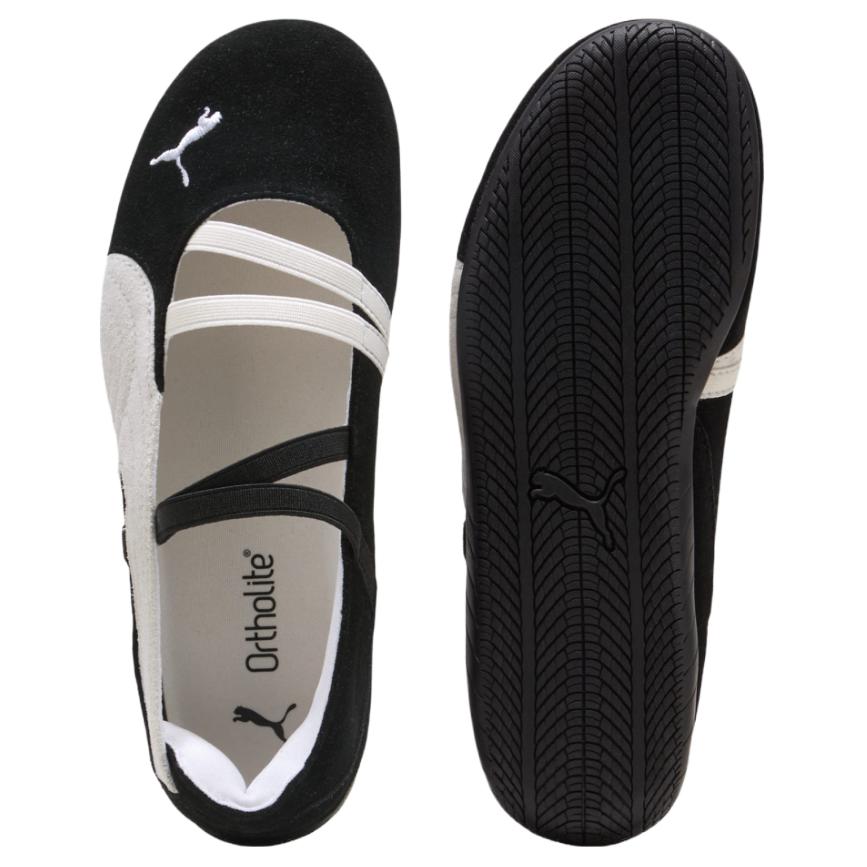 Puma Speedcat Ballet SD черные белые женские кроссовки тепло-белые 401287-06