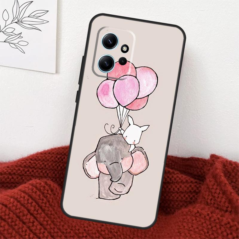 Cute Elephant Case For Xiaomi Redmi Note 14 13 12 11 10 15 Pro Plus Cover For Redmi 15 15C 10C 12C 13C 14C