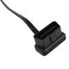 OBD 2 Код 16-контактный разъем «папа-мама» OBD-II/EOBD Прямоугольный диагностический считыватель кодов OBD2 Адаптер-удлинитель с выключателем питания для двигателя автомобиля