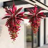 Vivid Faux Flowers for Shop Display Artificial Flowers, Plants Hanging Outdoors, UV Resistant Floral Arrangements Home Indoor Outdoor Greenery Porch,