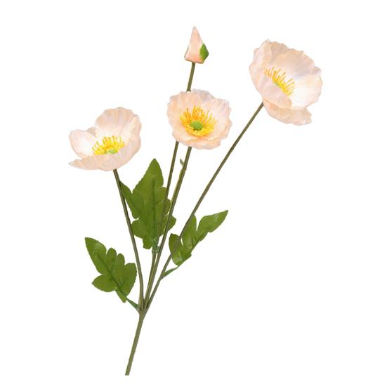 Artificial Flower for Vase Realistic Faux Silk Flower Bouquet with 3 Heads Blooms And 1 Bud for Home Wedding Party Decoration Table Centerpiece