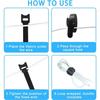 Attache Cable 100 Pcs, Sangles Câble 200mmx12mm , Réutilisables Serre Cable, Organisateur Rangement Cable (Noir)