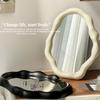 Cloud Shaped Makeup Mirror Cream Style Hairdressing Wall Mirror Standing Dresser Mirror