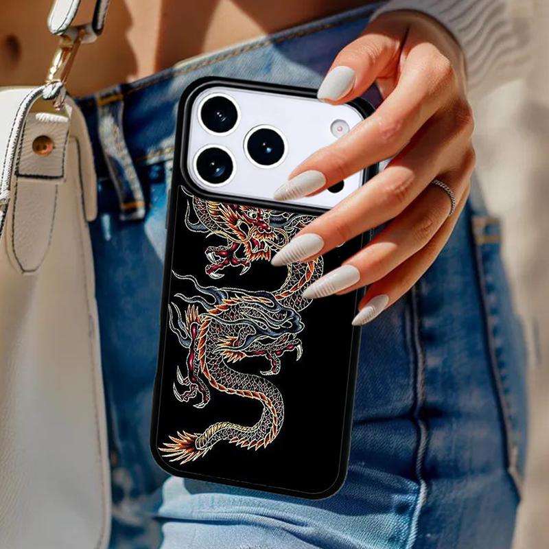Азиатский китайский дракон Чехол для телефона Для iPhone 17 Air 14 15 13 12 Max Чехол Для Apple 14 15 16 16e 11 Pro Max Plus Coque