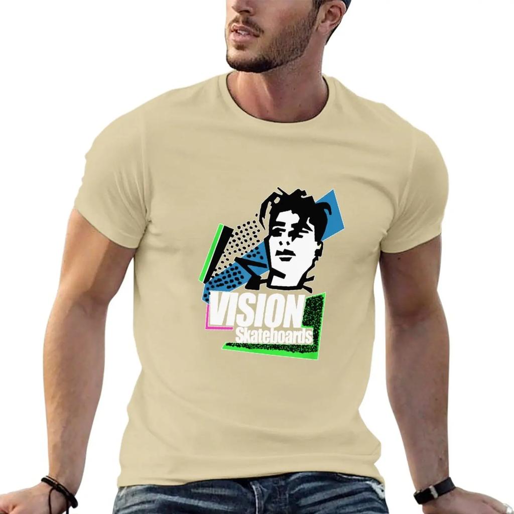 Nice Vision Skateboard Mark Gonzales Black T-Shirt vintage t shirt summer top plain t shirts