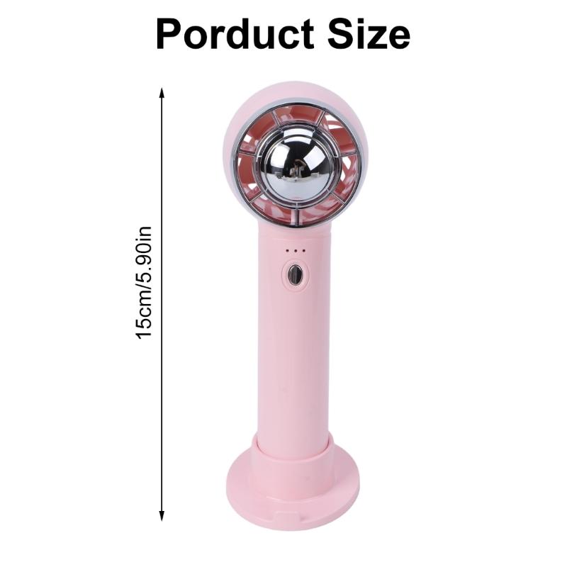 Small Fan Mini Leafless Fan Portable Cooling Device Handheld Powerful Fan 3 Speed Fan ABS Material Gift for Woman Man