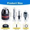 Heavy Duty Drill Chuck Adapter Set Wear Resistant 1.5-13mm Clamping Range for Home DIY Professional Projects