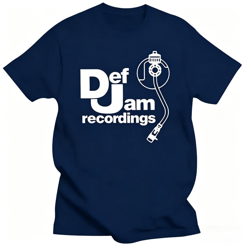 Unisexs DEF JAM Recordings Classic Rap Hip Hop Print TShirt Unisexs Clothing and Womens Clothing  Summer New Graphic T Shirts