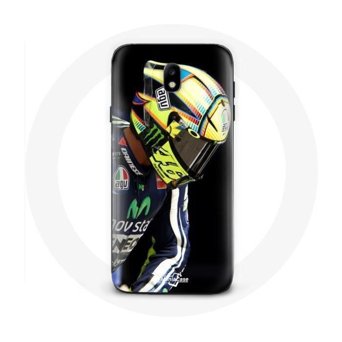 Coque - Valentino Rossi - Samsung Galaxy J7 2017 - Souple - Protection - Noir