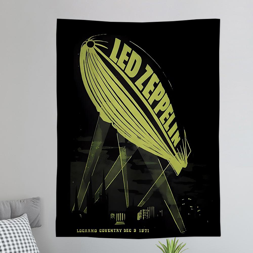 Band LLed ZZeppelin Colorful Tapestry Wall Hanging Bohemian Wall Tapestries Mandala Wall Art Decor