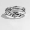 Auriselle Viking Ring for Men Adjustable Branch Pattern Open Ring Retro Punk Gothic Jewelry Unisex Vintage Party Birthday Christmas Gift
