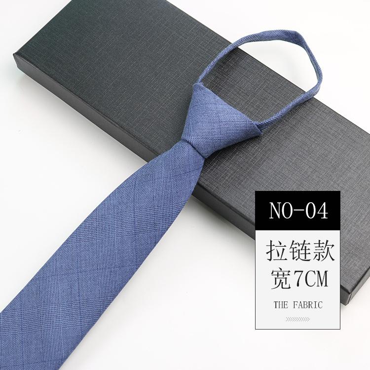 Галстук из хлопка мужской британский ретро клетчатый костюм джентльмена свадебный без узла на молнии узкий галстук