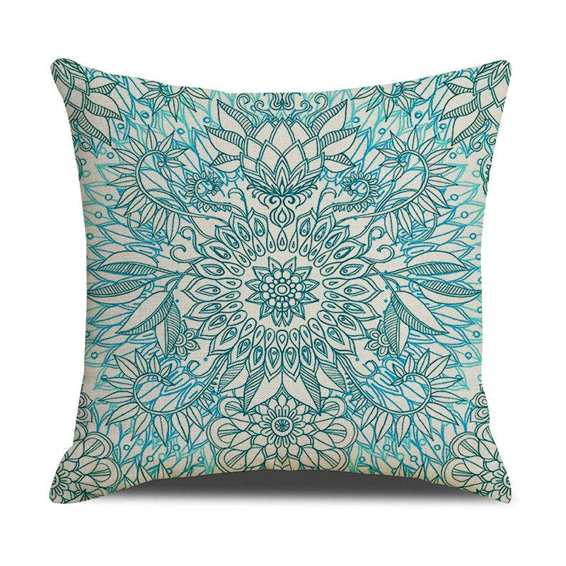 Pattern Printed Pillowcase Bedroom Sofa Cushion Cover Linen Pillowcase Geometric Nordic Style Side Sleeping