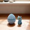 3D Printed Dragon Egg Figurine Mini Dragon Egg Statue Miniature Dragon Egg with Dragon Inside Desktop Decoration Ornament