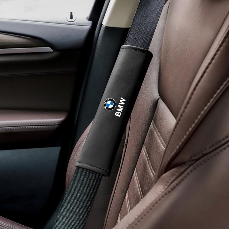 BBLB5 PU Leather Car Seat Belt Shoulder Pad Protective Cover For BMW M3 M4 M5 G42 G30 G20 E39 E36 E87 E53 F44 F07 F34 G15 G16 G23 G22