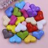 10Pcs Big for Jewelry Making Acrylic Spacer Beads Heart Shape Loose Colourful Handmade Accessories DIY Bracelet Necklace Jewelry Making Findings
