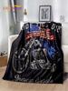 Retro Vintage Motorcycle Skull Soft Plush Blanket Cozy Flannel Throw for Living Room Bedroom Bed Sofa Picnic Cover