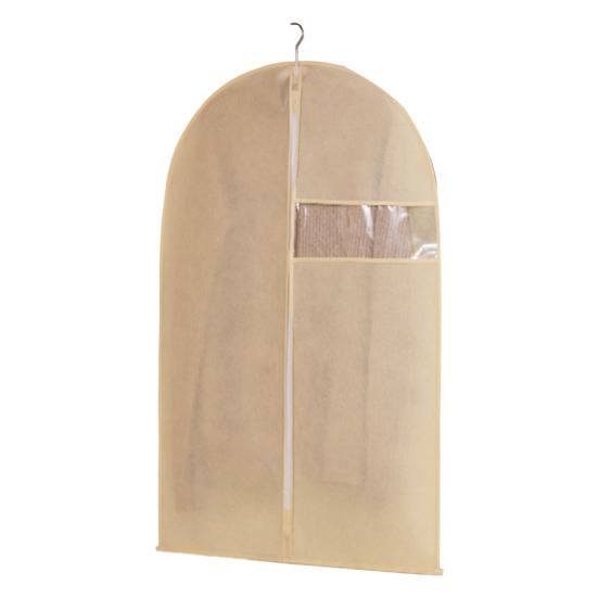 Garment Bag Dustproof Clothing Cover with Transparent Window Zipper Closure Closet Organizer Coat