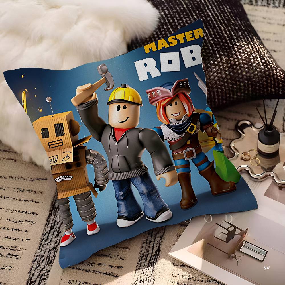 Hot Game-R-Robloxs Cushion Cover Pillow Cover Decor Pillowcase Printed Cushion Case For Couch