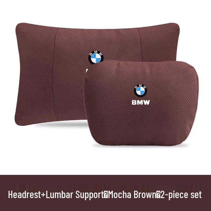 BMW Headrest Neck Support & Lumbar Cushion for 1, 3, 5, 7 Series & X1-X6